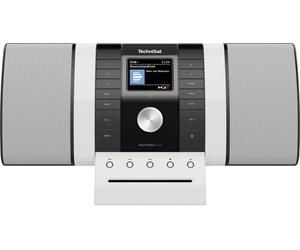 TechniSat MULTYRADIO 4.0 SE, schwarz/weiß Radio de table Internet DAB+, FM USB, CD, FM, DAB+, radio internet, Bluetooth, WiFi, MP3 avec télécommande, Spotify,