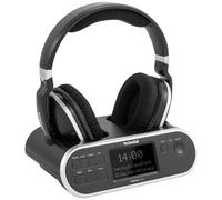 TechniSat STEREOMAN 2 Dab+ - Casque sans Fil 2,4 GHz (avec Station d'accueil, réception Radio Dab+/FM, pour téléviseurs et systèmes Audio) Noir