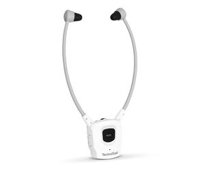 TechniSat STEREOMAN ISI 3 Casque Audio stéréo sans Fil avec Batterie, sans émetteur, Uniquement Compatible avec STEREOMAN ISI 3 Blanc