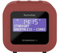 TechniSat TECHNIRADIO 40 Radio-réveil DAB+, FM fonction de charge de la batterie rouge