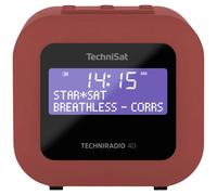 TechniSat TECHNIRADIO 40, rot Radio de poche DAB+, FM fonction réveil, avec