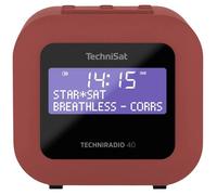 TechniSat TECHNIRADIO 40, rot Radio de poche DAB+, FM fonction réveil, avec caisson d'enceinte rouge