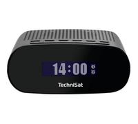 TechniSat Radio réveil TECHNIRADIO 50 – DAB+, FM, grand écran LCD, double alarme, USB – Noir