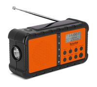 TechniSat TECHNIRADIO SOLAR 2 - Radio DAB+/FM solaire à manivelle, 1 W | Radio de camping portable solaire, batterie externe USB, lampe LED, favoris mémorisés, boîtier en plastique marin