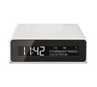 TechniSat Radio-réveil DAB+ DIGITRADIO 51 – DAB/FM, double alarme, snooze, écran réglable, blanc