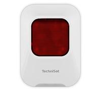 TechniSat TECHNISMART Sirène intérieure - Extension pour le système d'alarme TECHNISMART (alarme anti-effraction, volume de 90 dB, lumière pulsée rouge, fonctionnement sur batterie sans fil, insertion