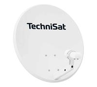 TechniSat TECHNITENNE 60 - Antenne parabolique pour 2 participants (Installation Satellite numérique de 60 cm, kit Complet Comprenant avec Support de mât et LNB Twin Universel) Gris Clair