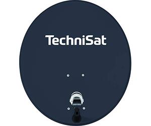 TechniSat TECHNITENNE 70 Parabole Satellite pour 4 participants (système Satellite numérique de 70 cm, kit Complet d'antenne avec Support de mât et LNB Quattro-Switch) Anthracite