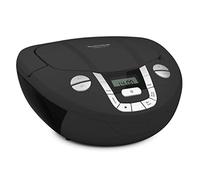 TechniSat Viola CD-1 - Lecteur CD stéréo Portable, Boombox avec poignée Pratique (Radio CD, Tuner Radio FM, réception Bluetooth, Puissance RMS de 2 x 1 W, Alimentation Secteur et Batterie) Noir
