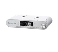 TechniSat Viola Radio de Cuisine - encastrable avec FM | écran LED, lampe de travail, minuterie, Bluetooth, fonction réveil, mains libres, haut-parleur 5 W, blanc