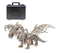 TechnixLabz Gorekia Puzzle 3D en Métal, Bricolage Punk Créature Mythique Modèle de Dragon Kit Ornements Créatifs (2900+PCS)