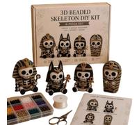 TechnixLabz Mini kit de bricolage de perles 3D « Squelette de l'Égypte ancienne » (kit squelette)