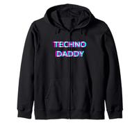 Techno Daddy EDM Festival Dad Rave Father Sweat à Capuche