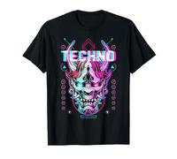 Techno Demon Glitch Electro Bass Music T-Shirt