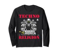 Techno est ma Religion: Conception DJ multitâche ! Manche Longue
