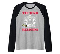 Techno est ma Religion: Conception DJ multitâche ! Manche Raglan