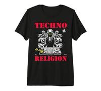 Techno est ma Religion: Conception DJ multitâche ! T-Shirt Haut de Gamme