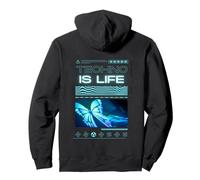 Techno is life Rave EDM papillon Hardtechno Trance Acid Sweat à Capuche