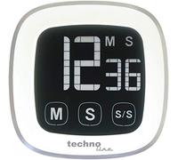 techno line KT 400 Minuteur Blanc/Argent 10 x 10 x 10 cm