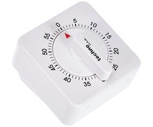 techno line KZW Cour de Temps Réveil Analog Blanc