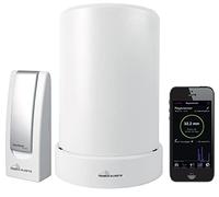 techno line MA 10040 Regenmesser Komplett-Set, Gateway und Funk-Rain Sensor mit kostenloser App für das Smartphone, weiß