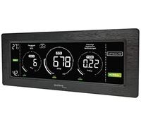 Techno Line Moniteur de qualité de l'air, Affichage coloré de la Concentration de CO2 et TVOC, Affichage des poussières Fines, Appareil de Mesure pour la qualité de Votre air intérieur