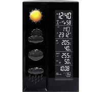 Techno Line Premium Collection WS 6650 - Station météo - sans fil - finition piano