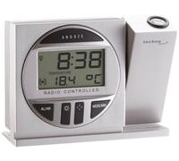 techno line Réveil à Projection, 123 x 36 x 91 mm, argenté