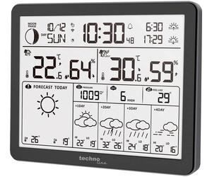 Techno Line WD3000 WD3000 Wetterstation Station météo connectée Prévisions météorologiques 4 jours Nombre de capteurs max. 1