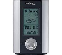 techno line WS 6710 Station Météo avec Horloge à Quartz Plastique Grisaille/Argent