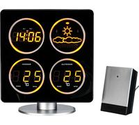 Techno Line WS 6830 - Station météo - sans fil - noir/argenté