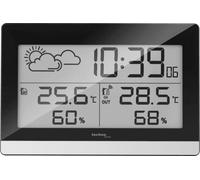 Techno Line WS 9255 - Station météo - sans fil - noir, argenté