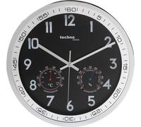 Horloge murale Techno Line WT 7981 à quartz 300 mm x 5 cm chrome
