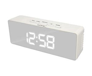 techno line WT475 Réveil Blanc 14 x 3,4 x 5,3 cm