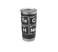 Techno Music Periodic Chemical Elements Gobelet isotherme en acier inoxydable double paroi