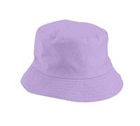 Techno Outfit Chapeau bob réversible unisexe double face tendance en toile sergé de coton chapeau de pêche au soleil chapeau tendance chapeau seau bière, violet, Taille unique