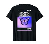Techno Papillon Rave Feel Freedom Trance Amour Club T-Shirt