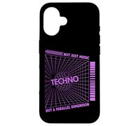 Techno : pas seulement de la musique, mais une dimension parallèle, EDM Party Coque pour iPhone 16