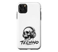 Techno Skull Casque T-Shirt - EDM Trance Rave Festival Coque pour iPhone 11 Pro Max