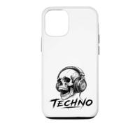 Techno Skull Casque T-Shirt - EDM Trance Rave Festival Coque pour iPhone 12/12 Pro