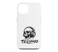 Techno Skull Casque T-Shirt - EDM Trance Rave Festival Coque pour iPhone 13