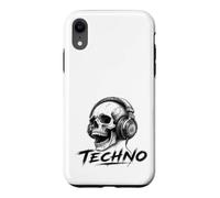 Techno Skull Casque T-Shirt - EDM Trance Rave Festival Coque pour iPhone XR