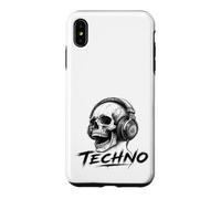 Techno Skull Casque T-Shirt - EDM Trance Rave Festival Coque pour iPhone XS Max