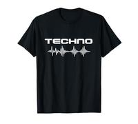 Techno Soundwave Pulse Electronic Music Rave T-Shirt