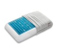 Technogel® Deluxe Oreiller orthopédique de soutien de la nuque - breveté, sans substances nocives et certifié - Coussin en gel HWS pour les personnes dormant sur le dos et sur le côté avec taie