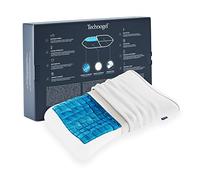 Technogel New Generation Anatomic Curve Oreiller orthopédique antibactérien en Gel HWS pour Dormir sur Le Dos et sur Le côté avec taie d'oreiller, 66 x 40 x 07 cm