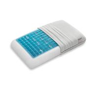 Technogel - Oreiller à mémoire de Forme Gel - Tissu extérieur : 57,5% Polyester, 41% Viscose ; 1,5% élasthanne ; 11 cm ; 66 x 40 x 11 cm.