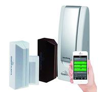 Technoline 3 capteurs de Contact avec Station de Base, Alarme pour Smartphone, sécurité, Surveillance, Mobile Alerts, MA10800-3 et passerelle B Blanc 1,8 x 1,9 x 5,3 cm