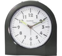 Technoline Modell 3X Réveil à quartz Anthracite et Métallique