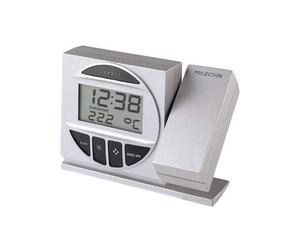 Technoline Radio Controlled Alarm Clock with Projection Argent
